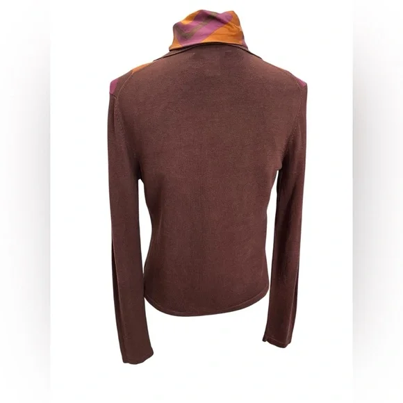 D. Terrell Silk Blend Twinset Geometric Retro Cardigan & Sleeveless Blouse Small - Picture 11 of 16